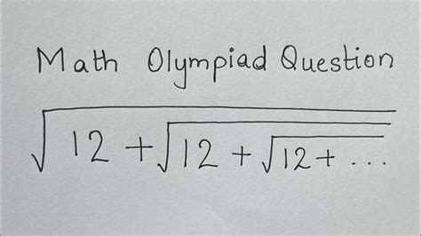 Russia Math Olympiad Question You Should Know This Trick Youtube