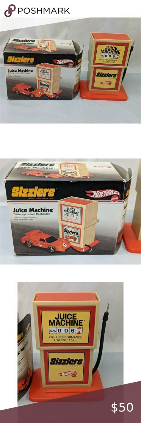 Mattel Hot Wheels Sizzlers Juice Machine Car Racing Fuel Pump Charger 2006