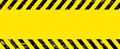 Premium Vector Black And Yellow Warning Line Striped Rectangular