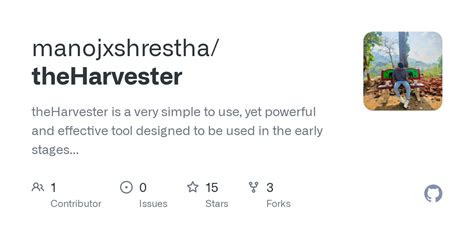 GitHub Manojxshrestha TheHarvester TheHarvester Is A Very Simple To