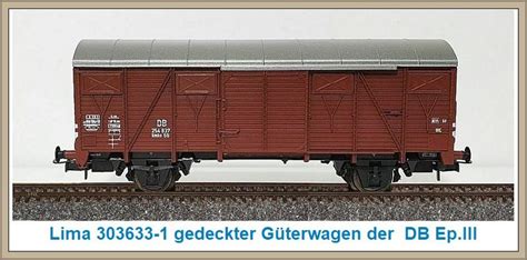 G Terwagen Lima Gedeckter G Terwagen Der Db Ep Iii