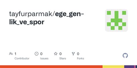 Github Tayfurparmak Ege Gen Lik Ve Spor