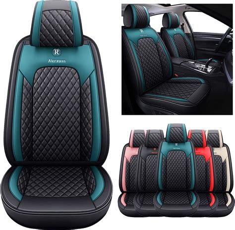 Aierxuan Front Seat Covers For Cars Leather Waterproof Cushions Universal Fit For