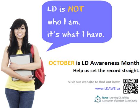 October is LD Awareness Month