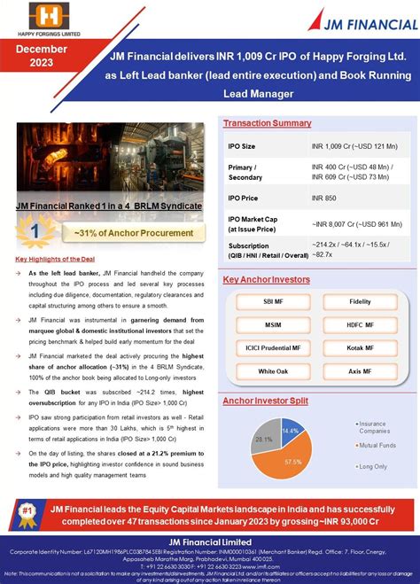 jm financial   linkedin jmfinancial ipo investmentbanking ecm
