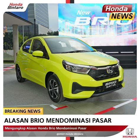 Mengungkap Alasan Honda Brio Mendominasi Pasar Honda Bintaro