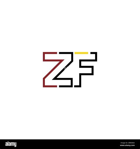 Elementos De Plantilla De Diseño De Iconos Con La Letra Zf Logo Imagen