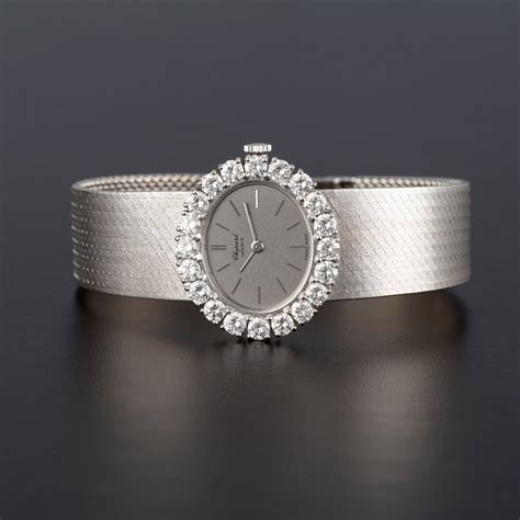 Chopard Diamond Watch 18k White Gold - Etsy