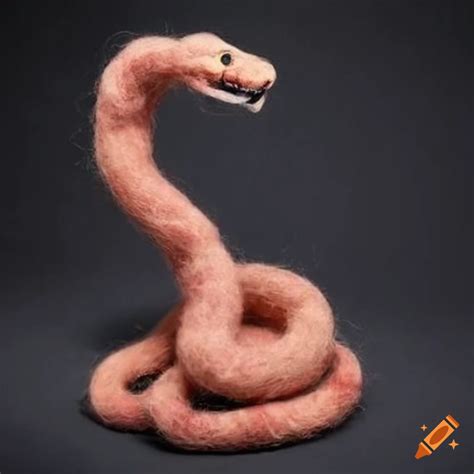 Two Headed Snake Made Of Felted Wool On Craiyon