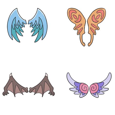 Angel Wings Cartoon Hd Transparent, Cartoon Angel Bird Butterfly Dragon ...