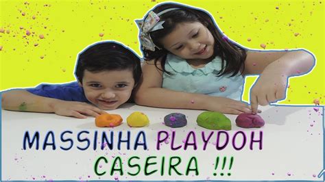 Como Fazer Massinha De Modelar Caseira Igual A Play Doh Youtube