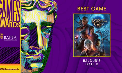 Baldur s Gate 3 é eleito como melhor jogo do ano no BAFTA Games Awards