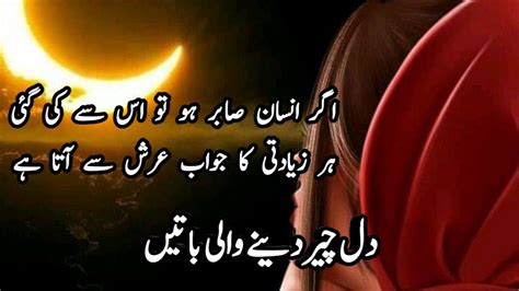 Inspirational Urdu Quotes To Motivate And Empower You Agr Insan Sabir Ho To Zainab Urdu