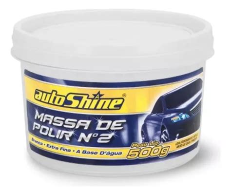 Massa De Polir N G Extra Fina Auto Shine Nova Branca