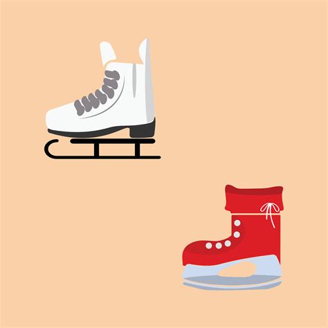 Ice Skates Icon Set Flat Set Of Ice Skates Vector Icons For Web Design