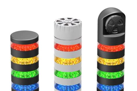 Beacon Tower Light Segmented With Up To Four Different Colour L