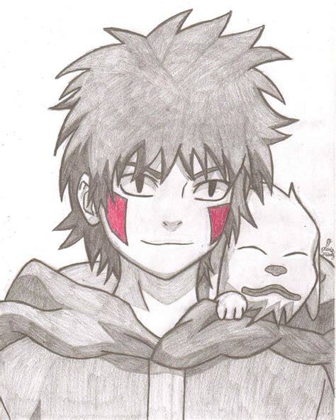 Kiba Inuzuka and Akamaru by AnimePortraits on DeviantArt