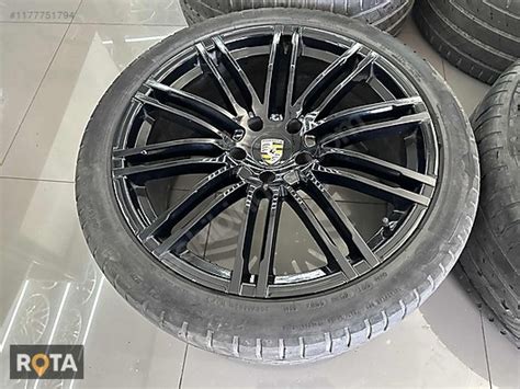 Inch X Porsche Cayenne Turbo Black Rota Jant Dan Firsat En