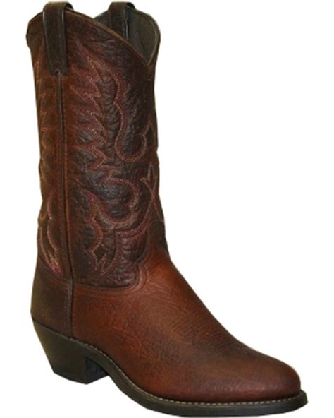 Abilene Bison Leather Cowboy Boots - Medium Toe - Country Outfitter