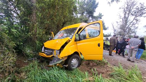 Con Lesiones Menores Resultaron Escolares Tras Accidente De Furgón En San Pablo Radiosago 94 5