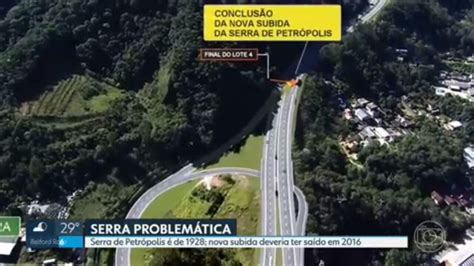 Obras da nova subida da Serra de Petrópolis por onde passam 12 mil