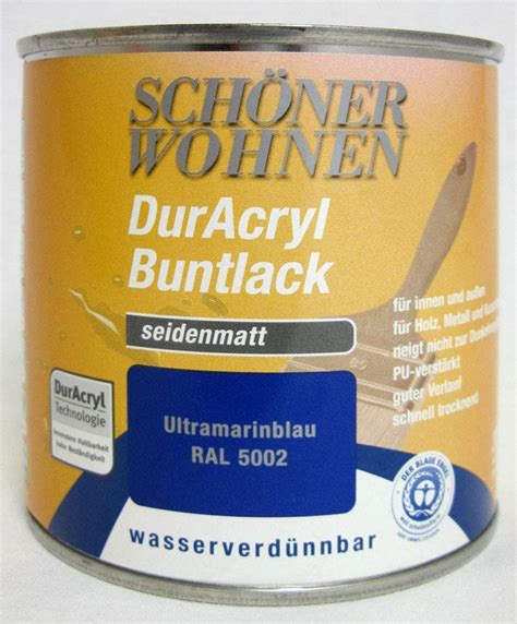 Duracryl Buntlack Ultramarinblau Ml Ral Seidenmatt Sch Ner