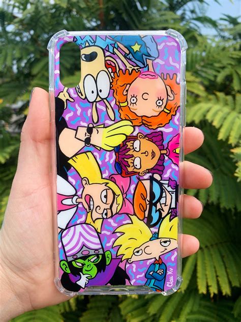 Case 90s Cartoons Pintada A Mano Clau Kv En 2020 Fundas De Movil