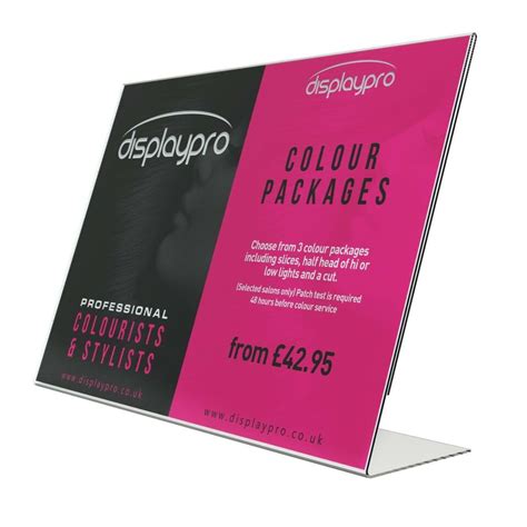 Acrylic Counter Poster Holder Perspex Leaflet Display Stand A3 A4 A5 A6