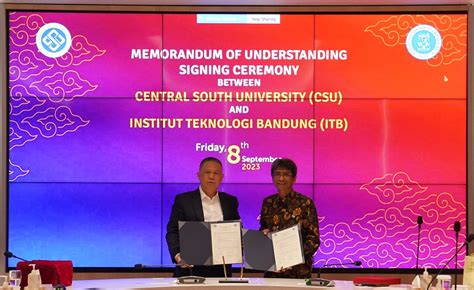 ITB Jalin Kerja Sama Dengan Central South University Dan GEM Di Bidang