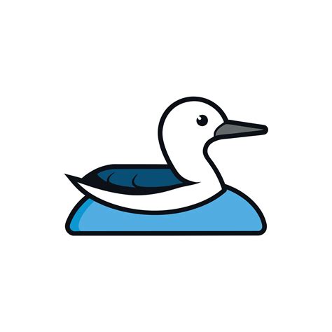 Arctic Loon bird sits icon illustration 46916516 Vector Art at Vecteezy