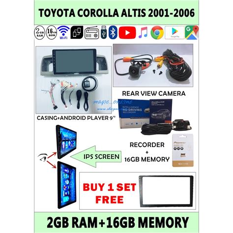 Toyota Corolla Altis Set Car Player Android Player