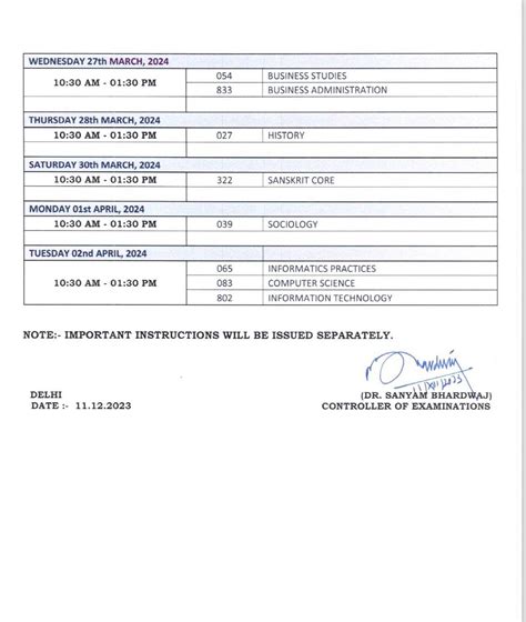 Cbse Class 12 Date Sheet 2024 Released Download Subject Wise Exam Dates Pdf Collegedekho