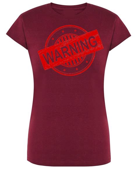 T Shirt Damski Nadruk Warning R L Inna Marka Moda Sklep EMPIK