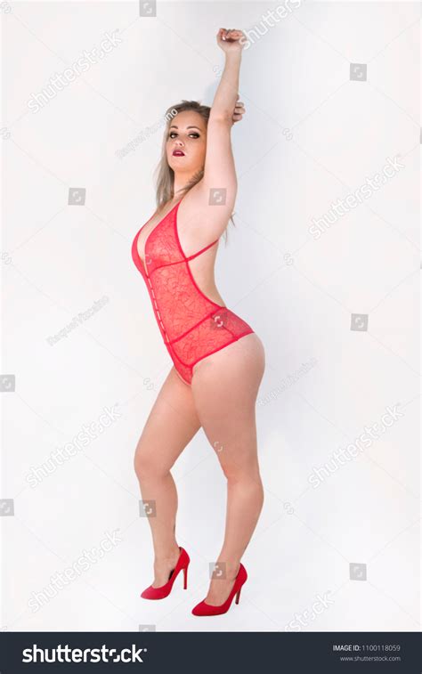 Sexy Woman Red Lace Lingerie Stock Photo Shutterstock