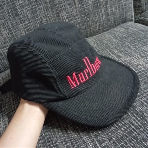 5 Panel Marlboro Cap Corduroy Mens Fashion Watches And Accessories Caps And Hats On Carousell