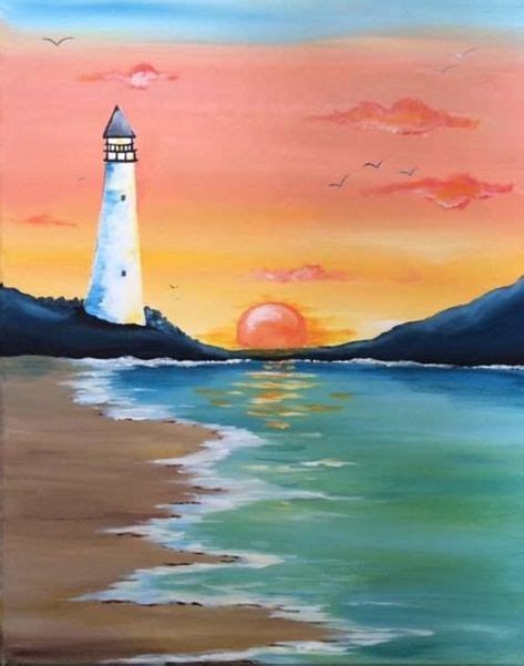 25 Simple And Easy Lighthouse Painting Ideas For Beginners Lighthouse