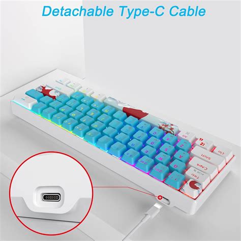 Fogruaden Mechanical Keyboard Keys Gaming Keyboard Rgb Backlit