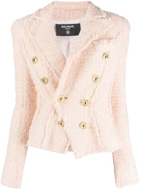 Buy Balmain Jackets Nude Pink At Off Editorialist