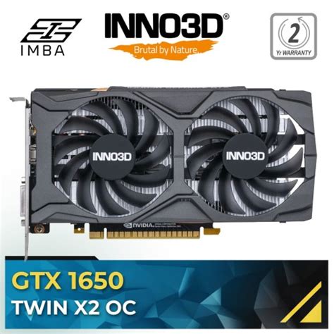 Promo INNO3D Geforce GTX 1650 Twin X2 OC 4GB GDDR6 128 BIT Cicil 0 3x