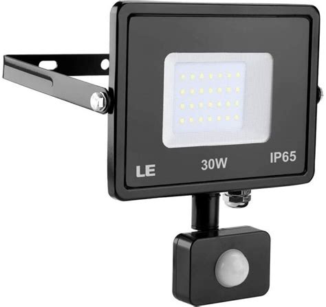 30W LED Motion Sensor Flood Light, Daylight White 2400lm Waterproof | LE®