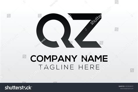 Initial Letter Qz Logo Design Modern Stock Vector Royalty Free