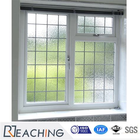 Conch Profile Upvc Pvc Plastic Casement Window With Frosted Obscured