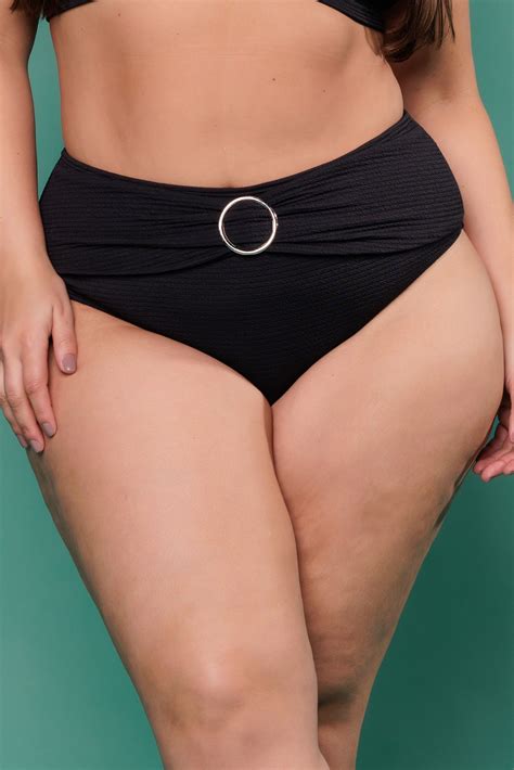 Calcinha Biquini Hot Pant Detalhe Em Argola Preto Hipy