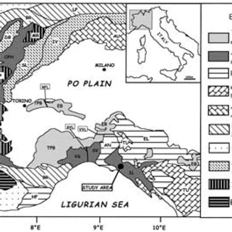 Tectonic Sketch Map Of The Western Alps And Northern Apennines