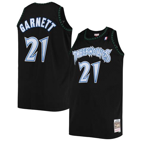 Men S Mitchell Ness Kevin Garnett Black Minnesota Timberwolves 1997