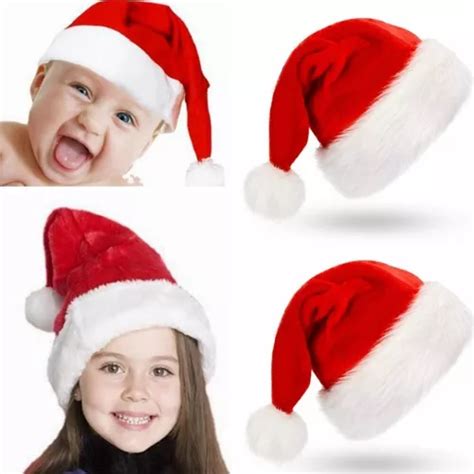 Gorro Papai Noel Veludo Vermelho 40 Cm Touca Natal MercadoLivre