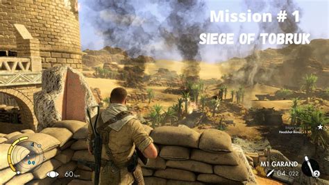 Sniper Elite 3 Mission 1 Siege Of Tobruk Ultimate Edition YouTube