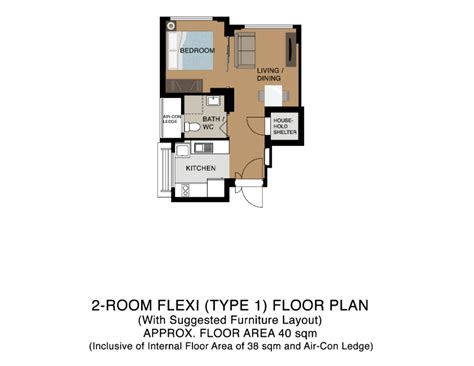 Hdb 2 Room Flexi Flat Floor Plan | Viewfloor.co