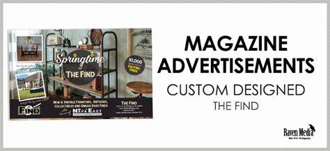 Magazine Advertisement Design - Raven Media Graphic Design for Marketing