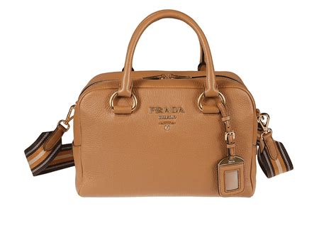 Bolso Bauletto Vitello Phenix Caramel De Prada Mibranda